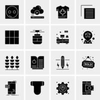 16 Universal Business Icons Vector Creative Icon Illustration to use in web and Mobile Related project