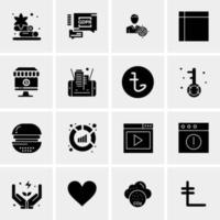 16 Universal Business Icons Vector Creative Icon Illustration to use in web and Mobile Related project