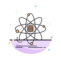 Analysis data information research science Flat Color Icon Vector