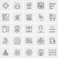 25 Universal Business Icons Vector Creative Icon Illustration to use in web and Mobile Related project