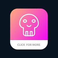 Biochemistry Danger Dangerous Death Mobile App Button Android and IOS Line Version vector