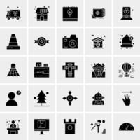 25 iconos de negocios universales vector ilustración de icono creativo para usar en proyectos relacionados con la web y dispositivos móviles