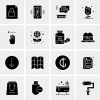 16 Universal Business Icons Vector Creative Icon Illustration to use in web and Mobile Related project