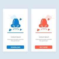 Air Breathe Health Nose Pollution  Blue and Red Download and Buy Now web Widget Card Template vector