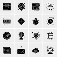 16 Universal Business Icons Vector Creative Icon Illustration to use in web and Mobile Related project