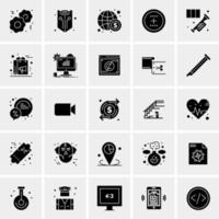 25 iconos de negocios universales vector ilustración de icono creativo para usar en proyectos relacionados con la web y dispositivos móviles