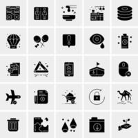 25 iconos de negocios universales vector ilustración de icono creativo para usar en proyectos relacionados con la web y dispositivos móviles