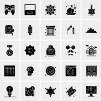 25 iconos de negocios universales vector ilustración de icono creativo para usar en proyectos relacionados con la web y dispositivos móviles