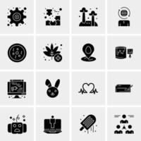 16 Universal Business Icons Vector Creative Icon Illustration to use in web and Mobile Related project