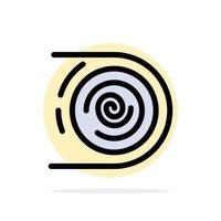 ciclo de circulación abstracto icono de color plano de fondo de círculo abstracto interminable disruptivo vector