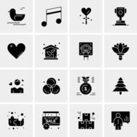 16 Universal Business Icons Vector Creative Icon Illustration to use in web and Mobile Related project