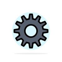 Cogs Gear Setting Abstract Circle Background Flat color Icon vector