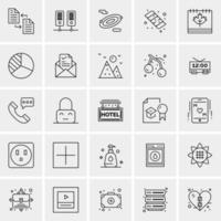 25 Universal Business Icons Vector Creative Icon Illustration to use in web and Mobile Related project