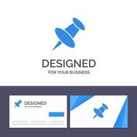 Creative Business Card and Logo template Marker Pin Mark Vector Illustration