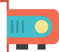 Computer Power Technology Computer  Flat Color Icon Vector icon banner Template