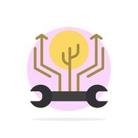 Development Engineering Growth Hack Hacking Abstract Circle Background Flat color Icon vector