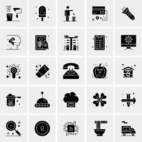 25 Universal Business Icons Vector Creative Icon Illustration to use in web and Mobile Related project