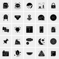 25 iconos de negocios universales vector ilustración de icono creativo para usar en proyectos relacionados con la web y dispositivos móviles