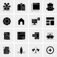 16 Universal Business Icons Vector Creative Icon Illustration to use in web and Mobile Related project