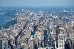 New York city aerial panorama photo