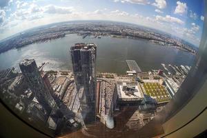 panorama aéreo de la ciudad de nueva york foto