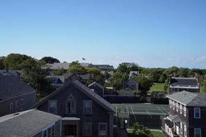 nantucket aerial panorama view on sunny day photo