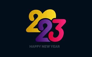 2074 Happy New Year symbols. New 2023 Year typography design. 2023 numbers logotype illustration vector