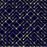 Technology Vector seamless pattern. Geometric striped ornament. Monochrome linear background