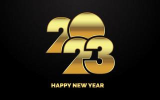 New 2023 Year typography design. 2023 numbers logotype illustration vector