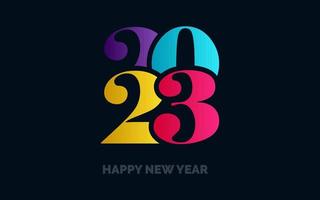 2069 diseño feliz año nuevo. diseño de logotipo de año nuevo 2023 para diseño de folletos. tarjeta. bandera. decoración navideña 2023 vector