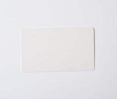 empty rectangular paper white business card photo