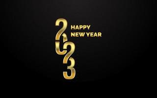 New 2023 Year typography design. 2023 numbers logotype illustration vector