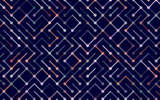 Technology Vector seamless pattern Banner. Geometric striped ornament. Monochrome linear background