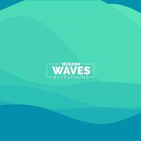 water Wave vector abstract background flat design style