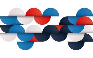 Mid-century geometric abstract pattern with simple shapes and beautiful color palette. Simple geometric pattern composition vector