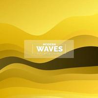 Abstract Waves background. Dynamic shapes composition vector