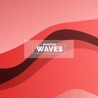 Abstract Waves background. Dynamic shapes composition vector