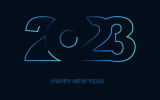 2062 símbolos de feliz año nuevo. nuevo diseño tipográfico del año 2023. Ilustración de logotipo de números 2023 vector