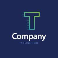 T Technology Logo. Business Brand identity design vector