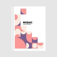 Geometric business Mosaic Book Dover. Vector Illustration