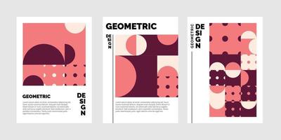 Geometrical abstract Trifold brochure Template vector