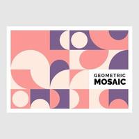 plantilla de fondo de mosaico de negocios geométricos vector