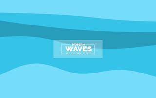 estilo de diseño plano de fondo abstracto de vector de onda de agua