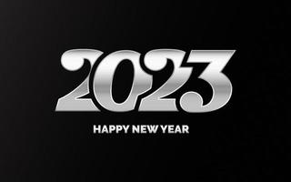 New 2023 Year typography design. 2023 numbers logotype illustration vector