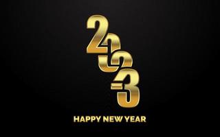 New 2023 Year typography design. 2023 numbers logotype illustration vector