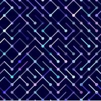 Technology Vector seamless pattern. Geometric striped ornament. Monochrome linear background