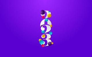 New 2023 Year typography design. 2023 numbers logotype illustration vector