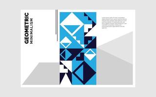 Geometrical abstract Trifold brochure Template vector