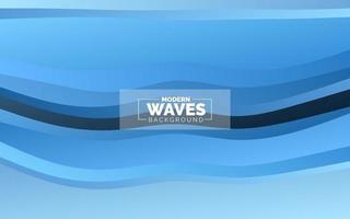 Abstract Waves background. Dynamic shapes composition vector