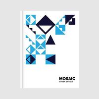 Geometric business Mosaic Book Dover. Vector Illustration